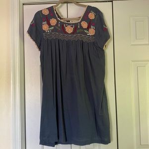 Short tunic babydoll dress